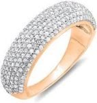 Dazzlingrock Collection 0.90 Carat (ctw) 14k Gold Round Diamond Anniversary Wedding Band Ring