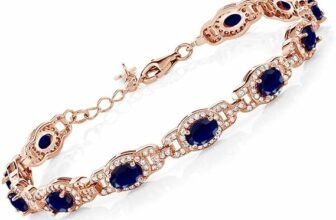 Elegance Redefined: Introducing the Gem Stone King 9.71 Ct Oval Blue Sapphire Bracelet