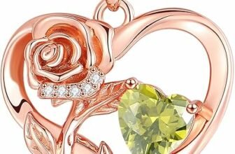 Celebrate Love with Infinity Rose Flower Heart Necklaces for Women: A Perfect Gift for Every Occasion