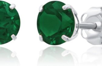 Discover the Timeless Elegance of MAX + STONE 14k Gold Round Stud Gemstone Earrings