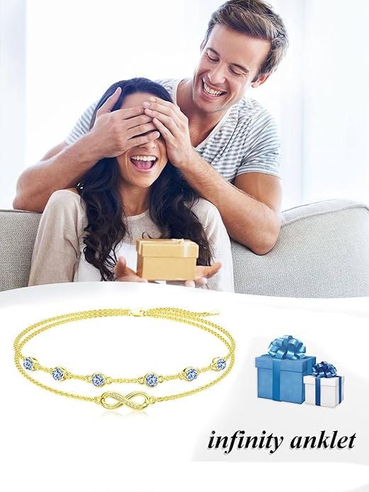 Dorunmo Anklet Bracelets For Women 925 Sterling