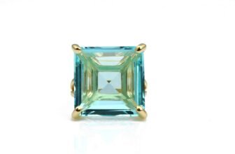 Capture the Sky: Meet the Exquisite Blue Topaz Ring in 14k Gold-Filled Brilliance