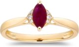 Unleash Royal Elegance with the Gin & Grace Mozambique Genuine Ruby Ring