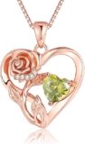 Celebrate Love with Infinity Rose Flower Heart Necklaces for Women: A Perfect Gift for Every Occasion