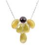 Orchid Jewelry Sterling Silver Chain Necklace For Women – Yellow Sapphire September Birthstone Gemstone, Mix Shape 177.10 Ctw.